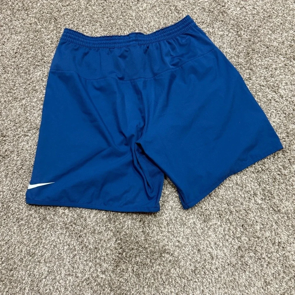 VTG Nike Silver Tag 00s Dri-FIT Running Shorts Blue Athletic Gym Workout Mens L‎